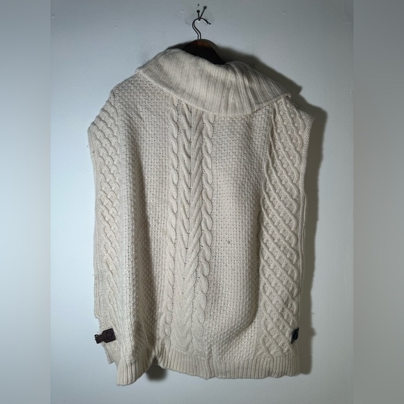Joan Vass Cozy Cream Cable Knit Sweater - Picture 4 of 4